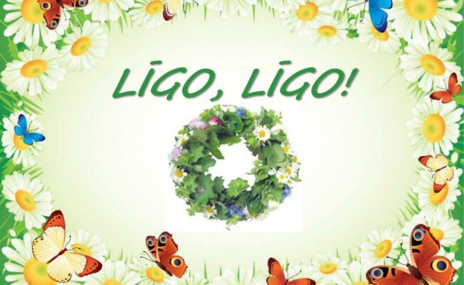 ilustrācija Līgo vainags